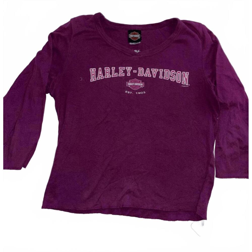 Vintage Harley Davidson 3/4 length sleeve t-shirt